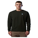 North sails 692971-0440-XS Футболка с длинным рукавом Basic Bollo Черный Forest Green XS