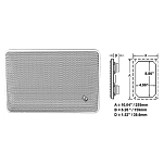 Poly-planar ppma5500w динамик Platinium 5500 2 Единицы White 16x18x27 255 x 159 mm