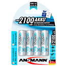 Купить Ansmann 5035052 Mignon AA 2100mAh 5035052 1x4 NiMH Перезаряжаемый Mignon AA 2100mAh 5035052 Аккумуляторы Серебристый Silver 7ft.ru в интернет магазине Семь Футов