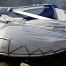 Стояночный тент на лодку (185 х 290 см), серый ТентHD370-390