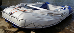 Стояночный тент на лодку (185 х 290 см), серый ТентHD370-390