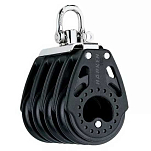 Harken 2677 75 mm Quad Блокировать  Black / Silver