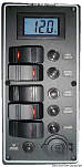 Панели выключателей серии PCAL с 5 выключателями и цифровым вольтметром 9-32В 15А 240x115 мм, Osculati 14.863.05