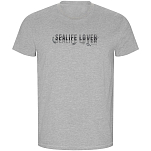 Kruskis CA66900558C079 Футболка с коротким рукавом Sealife Lover ECO Серый Heather Grey 2XL
