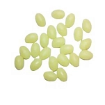 Sele 566005 Мягкие овальные бусины  Fluo Green 5 x 8 mm