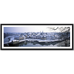 Постер Порт Сен-Густан под снегом "Le port de Saint-Goustan sous la neige" Филиппа Плиссона Art Boat/OE 339.01.943N 33x95см в черной рамке