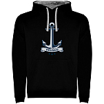 Kruskis SU1067030258C053 Толстовка с капюшоном Anchor Two-Colour Черный Black / Grey L