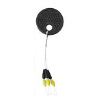 Kamasaki 79006403 Classic Двойные пробки Серебристый Black / Yellow L