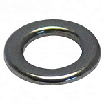 Flashmer AIJ11 Solid Кольца Черный  Silver 11 mm 