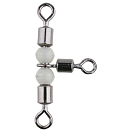 Купить Mikado AMA-A3701-7-8 Roller Triple Поворотные бусины Серебристый Black Nickel 7  7ft.ru в интернет магазине Семь Футов