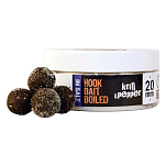 The one fishing 98033202 бойли с крилем и перцем Hook Bait Salt Brown 20 mm