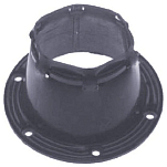 T-h marine 232-CB4DP Splashwell Кабельный ботинок 4 1/2´´ Черный