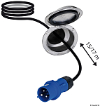 Retractable electric dock cable 32 A, Osculati 14.322.06