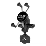 Крепление для большого телефона RAM MOUNTS X-Grip с основанием с Torque Medium Rail 19 - 25 мм   RAM-B-408-75-1-A-UN7U