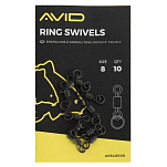 Avid carp A0640008 Ring Вертлюги Черный  Black 8 