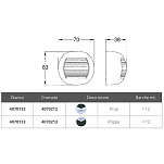 Forniture nautiche italiane 4070112 Apollo 225° 12V Белый топовый огонь Серебристый White 70 x 63 x 38 mm 