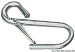 S.S. safety hooks w/spring lock 64 mm, 09.848.00