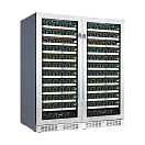Купить Винный шкаф двухзонный отдельностоящий Libhof Sommelier SED-254 Silver 1190х695х1400мм на 254 бутылки серебристый с двумя дверцами 7ft.ru в интернет магазине Семь Футов