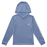 Salty crew 20135574y-mrblu-l Футболка с длинным рукавом от высыпаний Lurking sunshirt Marine Blue 30x25x2