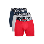 Under armour 1363617-600-LG Боксёр Charged Cotton 6´´ 3 Единицы Красный Black L
