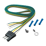 Fultyme rv 590-2013 Боковой жгут проводов на 4 выхода для прицепа-платформы Серебристый Multicolour 121.92 cm