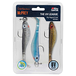 Abu garcia 1553317 McPrey Rigged The UV League Мягкая Приманка 120 мм 22 г 3 Пакет Многоцветный Multicolour