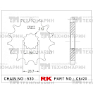 Купить Звезда для мотоцикла ведущая C6420-17 RK Chains 7ft.ru в интернет магазине Семь Футов