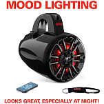 Boss audio 153-MRWT40RGB Marine Waketower/UTV 2 пути Marine Waketower/UTV Светодиодная акустическая система Roll Bar 4´´ Черный Black