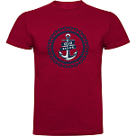 Kruskis CA655003116C061 Футболка с коротким рукавом Old Sailor Красный Dark Red L