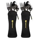 Купить Ridgemonkey RM-DLX-CS242-UNIT Набор столовых приборов DLX Twin Pack Silver / Black 7ft.ru в интернет магазине Семь Футов