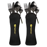 Ridgemonkey RM-DLX-CS242-UNIT Набор столовых приборов DLX Twin Pack Silver / Black
