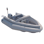 Фальшборт штормовой на лодку ARL (с укрытием) (Модель лодки 360, Серый) FB_ARL_ST.