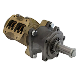 Помпа импеллерная самовсасывающая Johnson Pump 09-820B 10-13165-02 56л/мин штуцер 38мм вал Ø25,395 в корпусе из бронзы