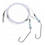 Zebco 4115001 Basic Surf Cod Связанные Крючки Бесцветный 1/0 