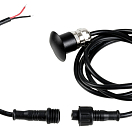 White LED courtesy light matt black anodized aluminium body, Osculati 13.182.10