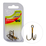 Wizard 49374008 Grizzly 374M 2X Тройной Крючок Бесцветный Bronze 8