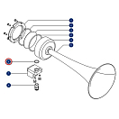 Купить Уплотнительное кольцо DHR 40056 2 x 15 мм для пневматического сигнала H400 7ft.ru в интернет магазине Семь Футов