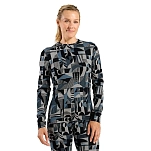 Odlo 112151-21109-s Базовый слой с длинным рукавом 112151 Merino Heritage Provincial Blue-Black 30x25x2