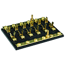 Купить Seachoice 50-13451 8 Gang Предохранитель и клеммная колодка Золотистый Black / Bronze 7/8 x 3 1/4 x 6´´  7ft.ru в интернет магазине Семь Футов