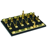 Seachoice 50-13451 8 Gang Предохранитель и клеммная колодка Золотистый Black / Bronze 7/8 x 3 1/4 x 6´´ 