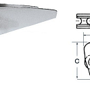 Специальный роульс для якорей типа Bruce/Trefoil 542 x 88 x 250 мм, Osculati 01.342.20