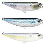 Lucky craft 000081-00000-00087-00-UNIT Sammy Floating Приманка Topwater 65 mm 5.8g Серебристый Ghost Minnow