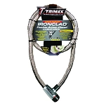 Trimax locks 255-TG3072SX Ironclad Armor Plated Stainless 6´ Замок С Тросиком Grey 22 mm