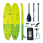 Aquatone 6971559582818 Надувной комплект для падлбординга Wave 10´6´´ Lime 70x40x30 304.8 cm