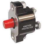 Blue sea systems 2141-BSS Medium Duty Push Button Reset Only 40A Красный Black