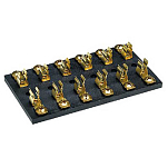 Fultyme rv 590-3054 3054 6 Банда Предохранитель Блокировать Золотистый Black / Bronze