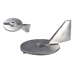 Enrico polipodio 2626318 Mercury Formula 50-75HP 4T цинковый ребристый анод  Silver 100 x 145 mm 
