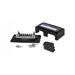 Колодка распределительная Yih Sean BF434 16 контактов 138х69х45мм до 48В до 100А одинарная электромонтажная с защитной крышкой