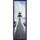 Купить Постер Маяк Маршалл-Пойнт "Marshall Point Light" Филиппа Плиссона Art Boat/OE 339.01.605B 33x95см в синей рамке 7ft.ru в интернет магазине Семь Футов