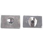 Enrico polipodio 2626310 Mercury/Mariner 6-9.9HP Цинковый малый пластинчатый анод  Silver 29 x 42 mm 